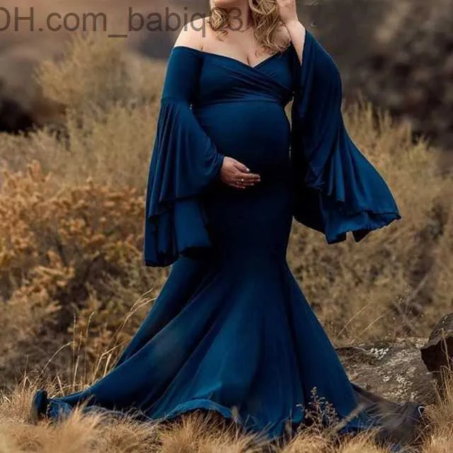 Maternity Dresses Ruffle Cute Maternity Dresses Photography Long Pregnancy  Shoot Maxi Gown For Baby Shower Party Evening Pregnant Women Photo Prop  T230523 From Babiq03, $17.68