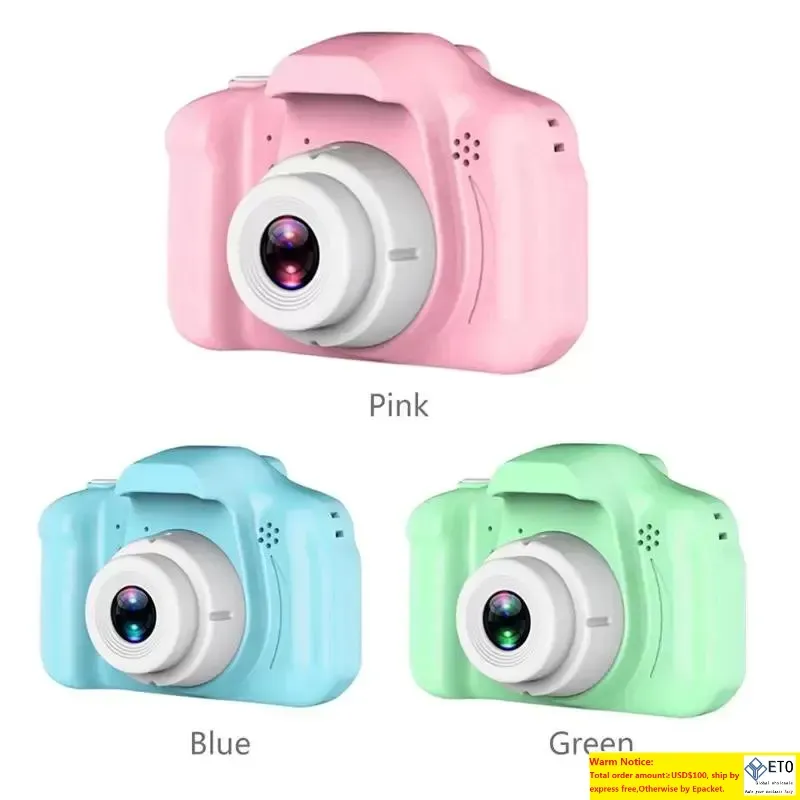 UPS Kids Camera Niños Mini Cámara Digital Cute Cartoon Cam 13MP 8MP SLR Cámara Juguetes para Regalo de Cumpleaños 2 Pulgadas Screen Cam Tomar Fotos