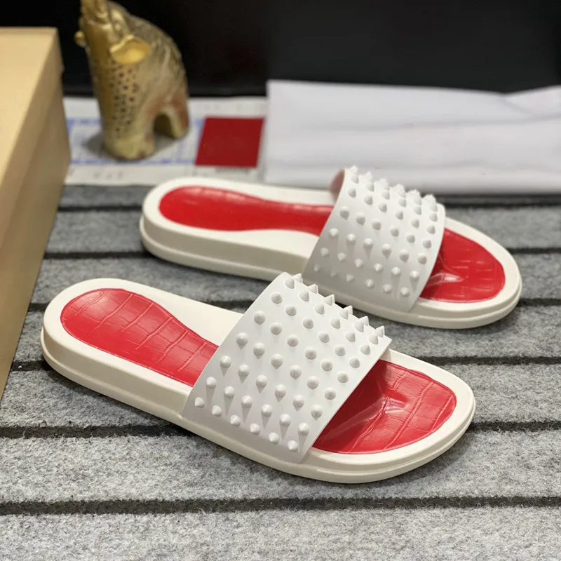 Red slides mens store