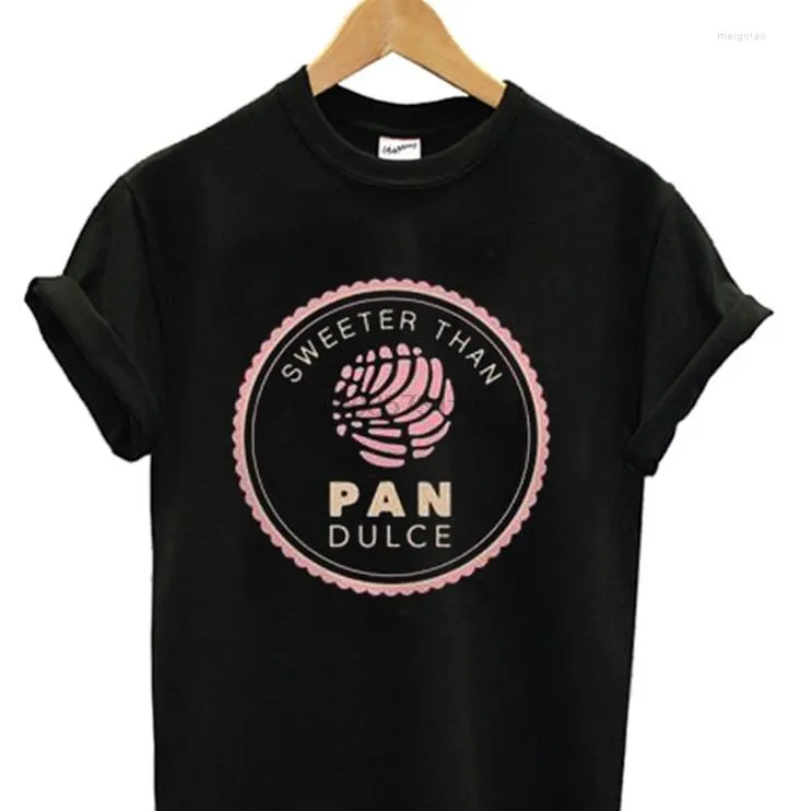 T-shirts pour hommes Summer Funny Print Men Tshirt Women Sweeter Than Pan Dulce Shirt