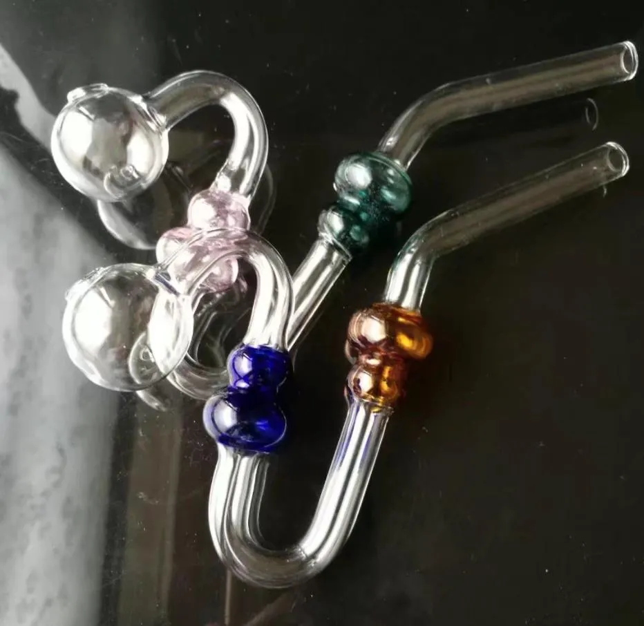 Tuyaux de fumée Hookah Bong Glass Rig Oil Water Bongs Pot de serpent gourde coloré