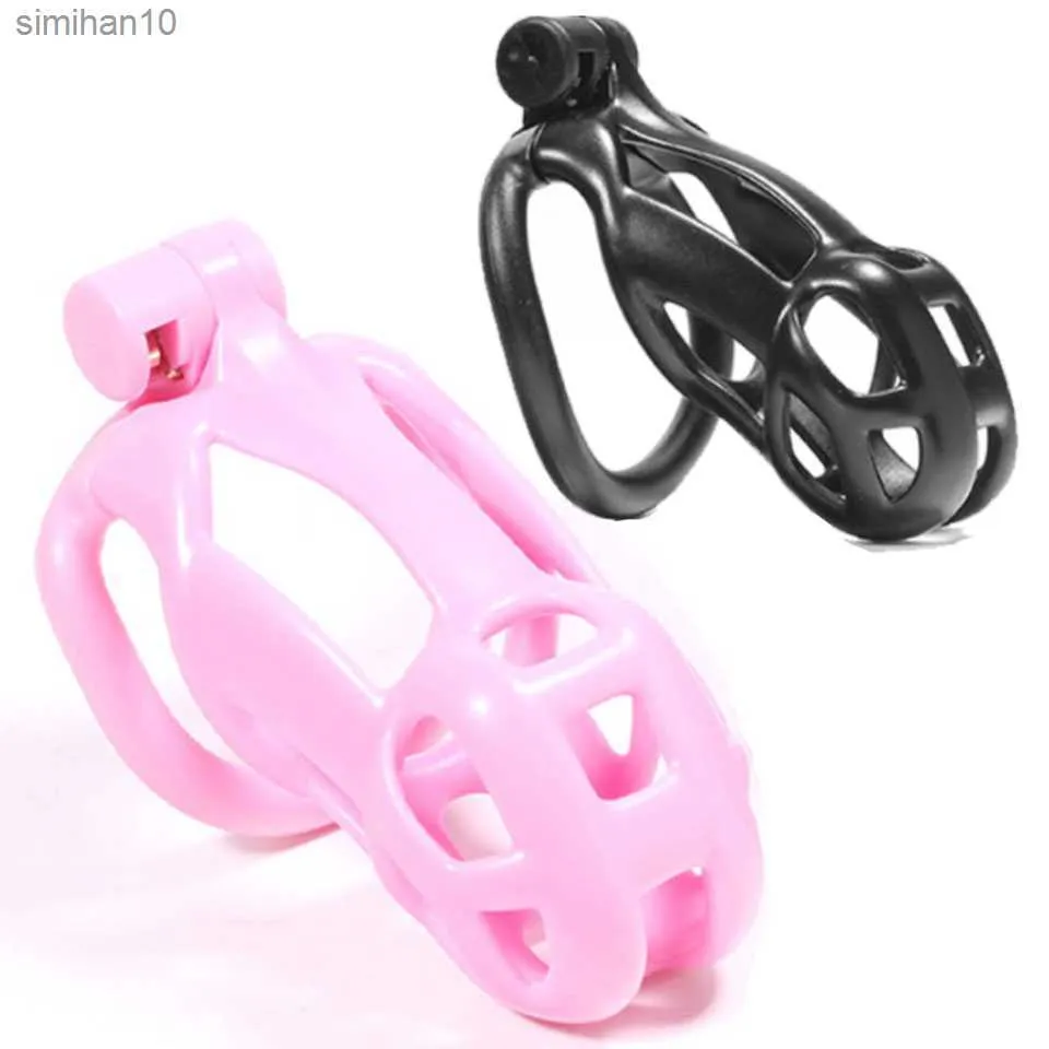 Masturbators Manlig kyskhetsenhet Cock Cage Chastity Belt med 4 Penis Cock Ring Sleeve Lock Penis Cage Bondage Fetish Sex Toy for Men L230518