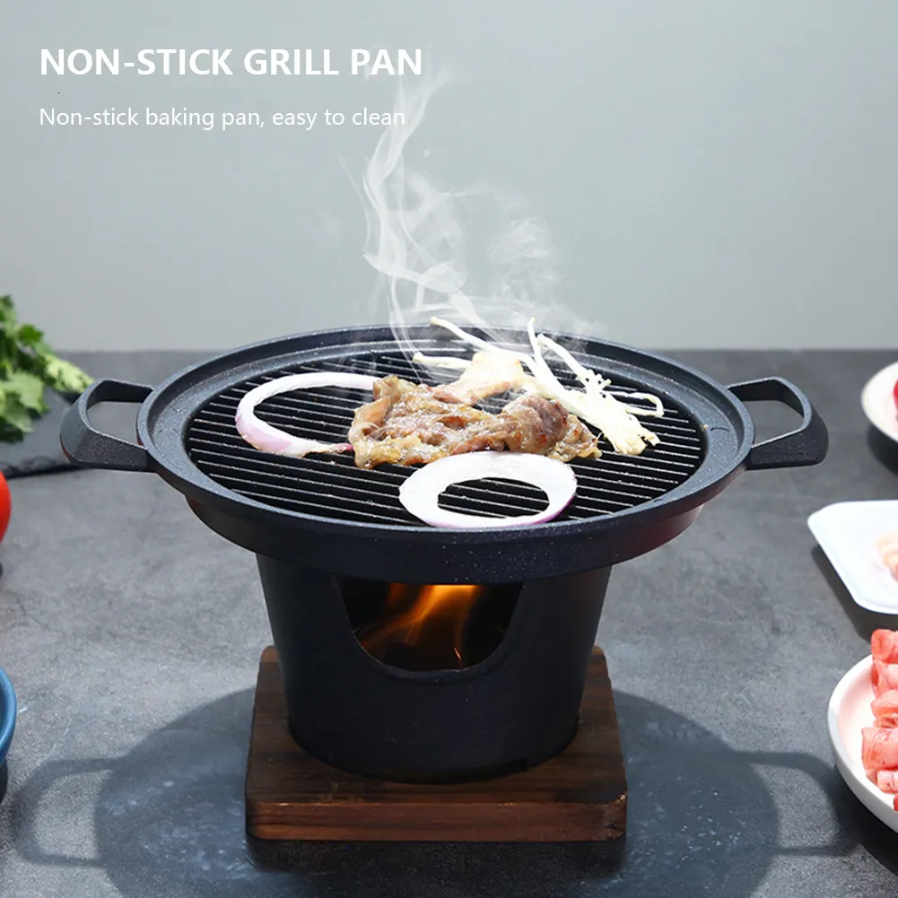 Mini portable bbq grill top