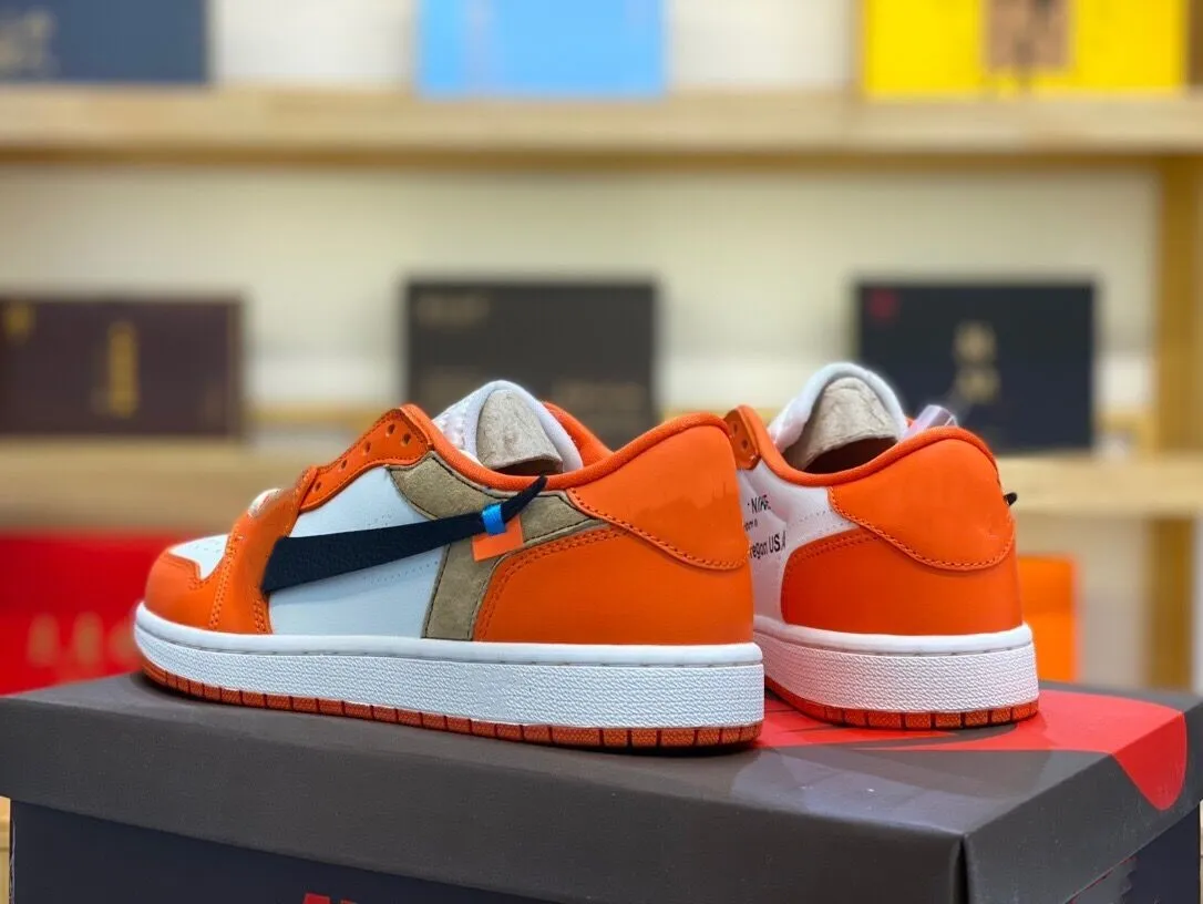 Orange and white 1s new arrivals