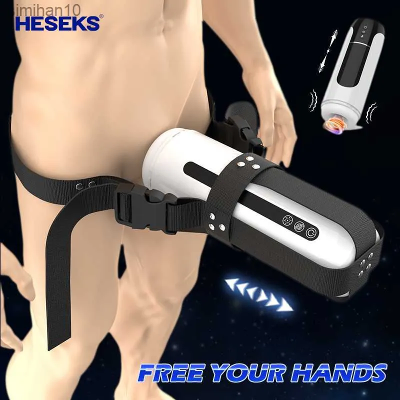 Masturbators heseks automatische vagina masturbator voor mannen draagbare verstelbare penis massager mannelijke bowjob echte seks robot zuigen machine 18+ l230518