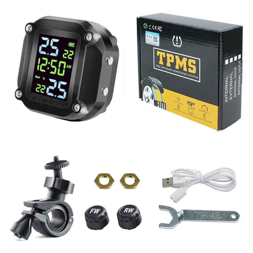 USB Charging Moto TPMS, Lasting Performance Motorcycle Tire