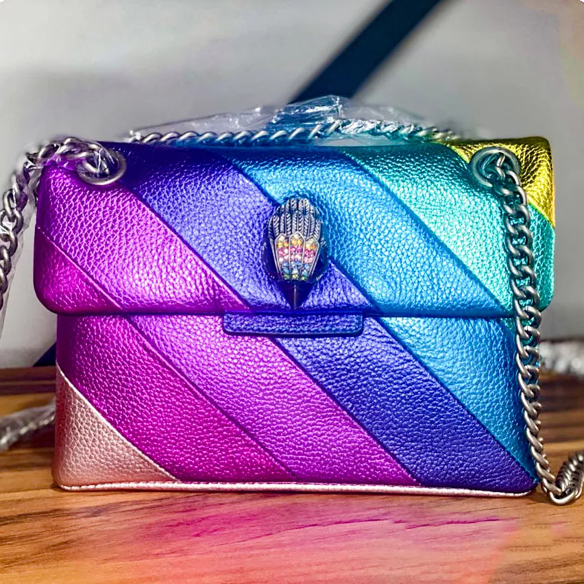 Mens Mini Famous Kurt Geiger Handbag Rainbow Bag Luxury London