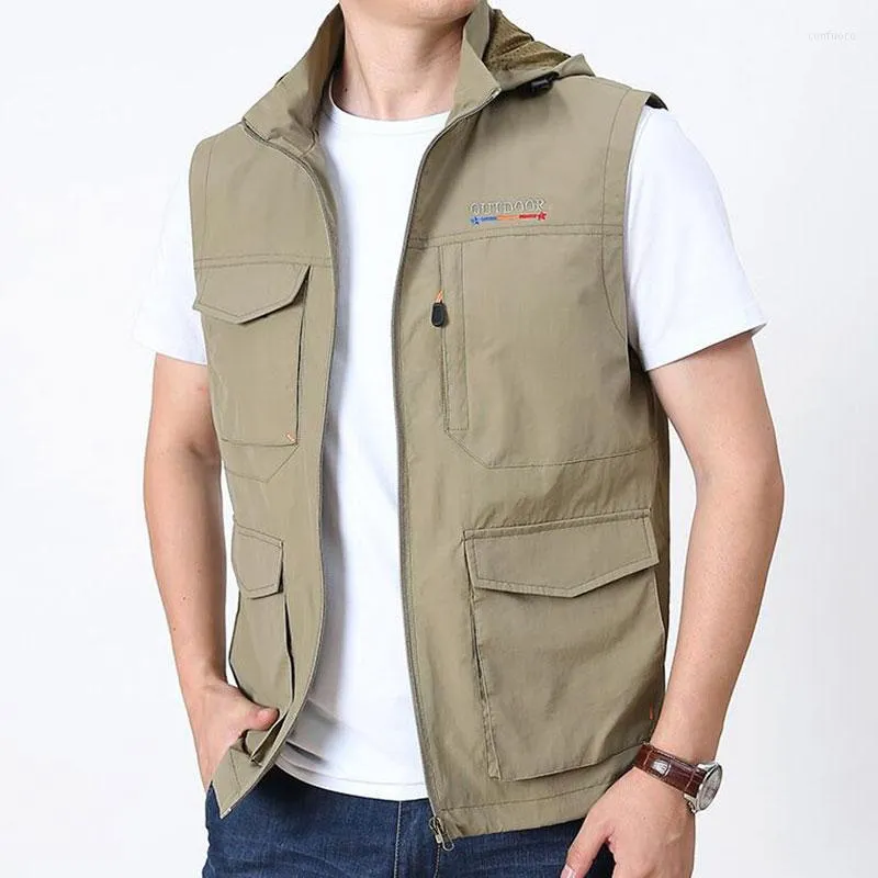 Vestes De Chasse Homme Casual Multipoches Gilet À Capuche À Séchage Rapide  Respirant Reporter Gilet Alpinisme Vêtements Colet De Resorte Taille Du  29,65 €