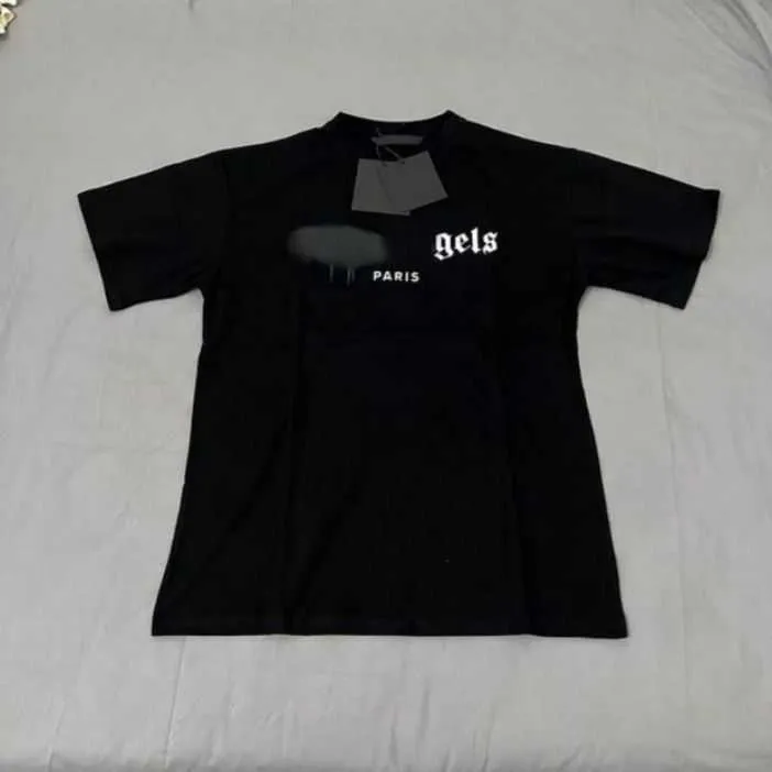 2023 Menswomen's T Shirts Tシャツパームパームパームパームズパームズシティデザイナーアルファベット限定インクジェットグラフィティレター印刷男性用ヨット短袖Tシャツnbvxc