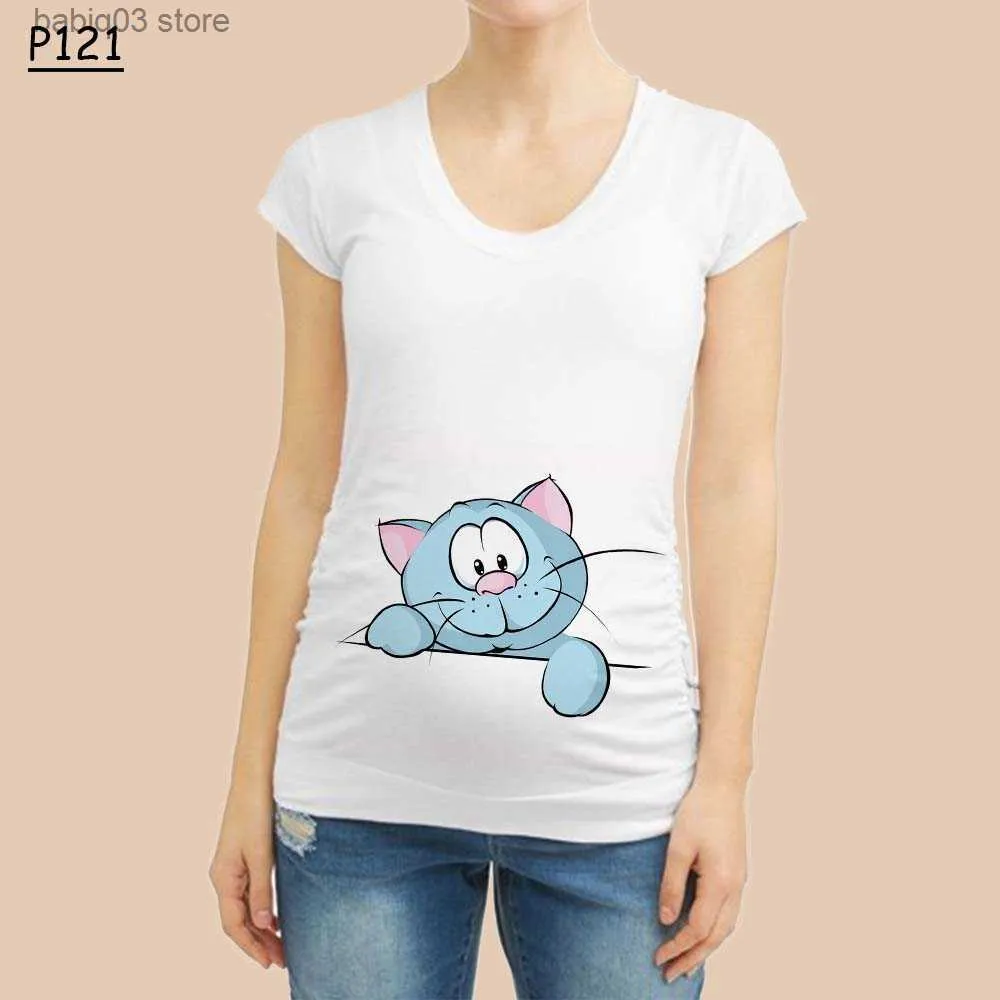 Blusas de embarazadas con dibujos de bebes best sale