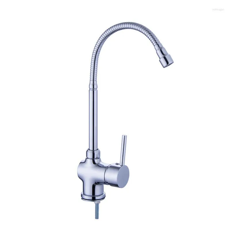 Rubinetti Cucina Rubinetto Rubinetto Lavello Freddo E Acqua Multifunzione Corpo In Ottone Cromato Con 2 Tubi