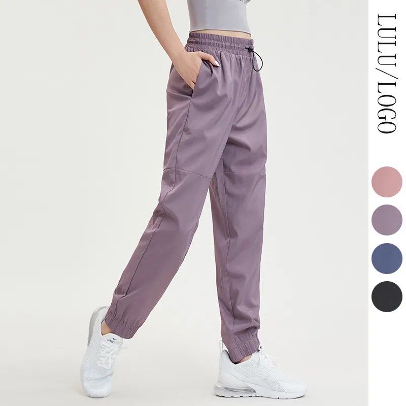 LL Yoga Women Jogger Pants High midja mjuka kvinnors dragkammare Training Lady Jogging Pants FBF21515-18