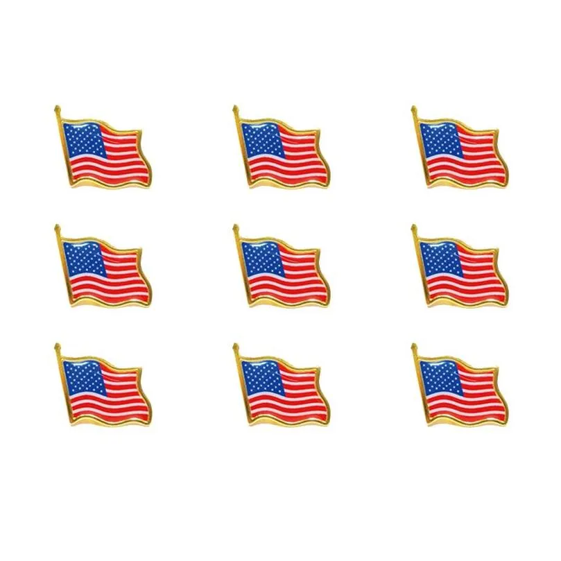 Bomboniera USA Bandiera arcobaleno Distintivo Colletto Spilla Abbigliamento Cravatta Cappello Zaino Giacca Accessori Regalo di festa Consegna goccia Casa Giardino Fe Dh49S