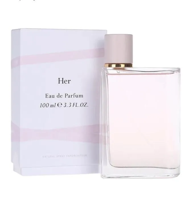 Perfume feminino de marca de luxo spray 100ml Her EDP Floral Frutado Fragrância Cheiro Doce Longa Duração Envio rápido