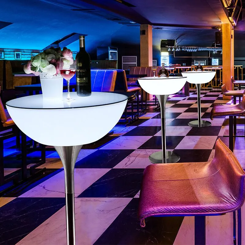 Light up bar table online