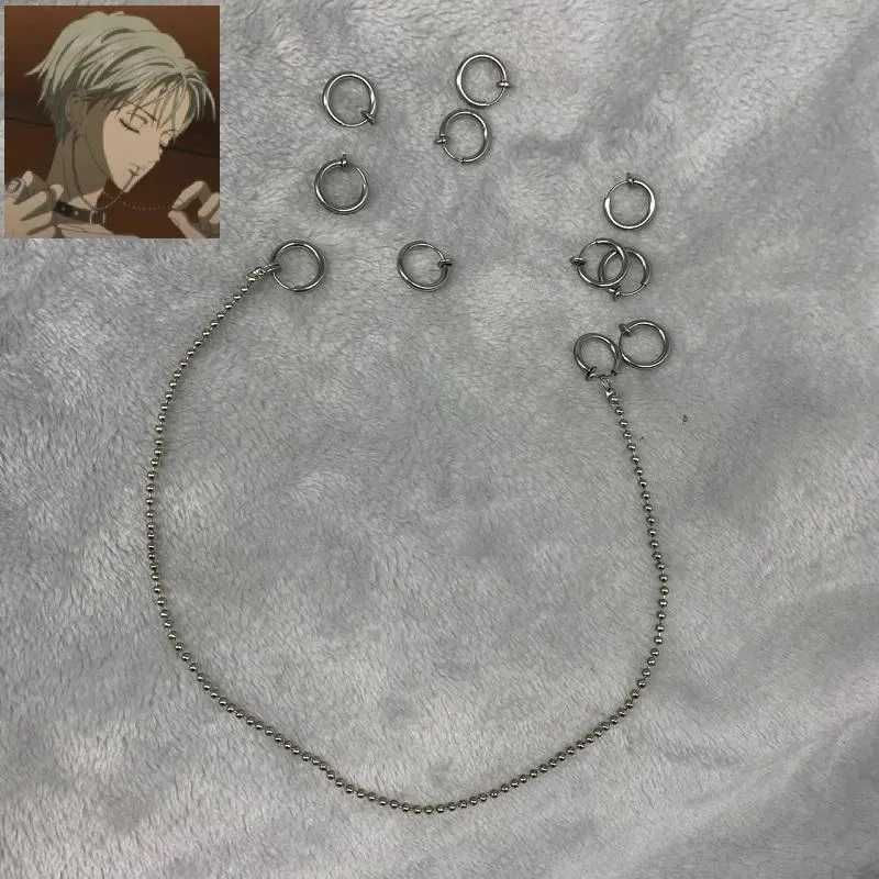 Knot Anime Nana Oosaki Nana Komatsu Okazaki Shinichi örhängen Läppring Läppring Näsringar Titanium Steel Punk Cosplay Accessories