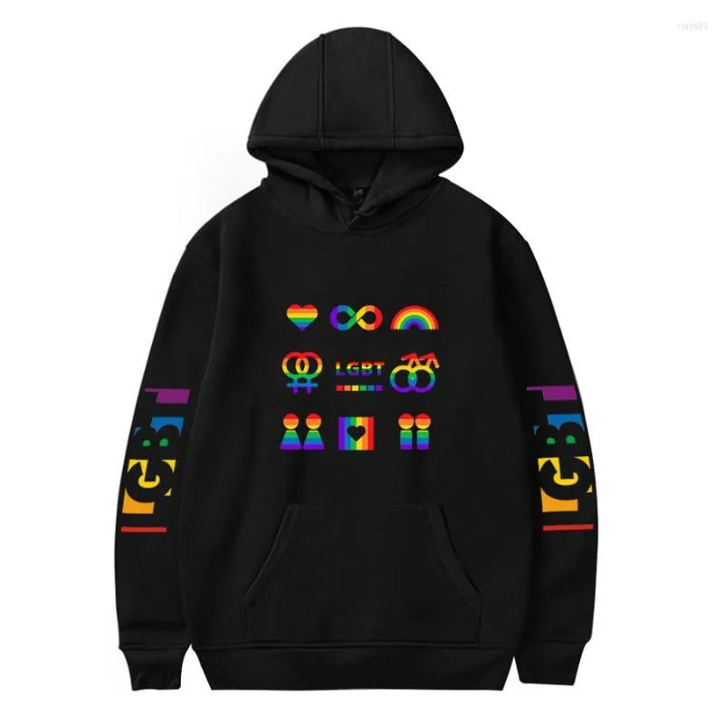Herrtröjor hbt -mode 3d män/kvinnor regnbågs flagga lesbiska homofile hoodie tröja streetwear harajuku kläder