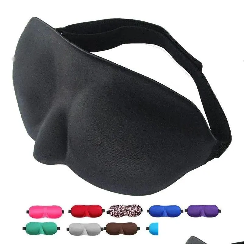 Вечеринка одолжение 3D -маска для сна Натуральные глаз для глаз ER ER Shade Eyes Мягкие портативные повязки на повязку на повязку на сплюда