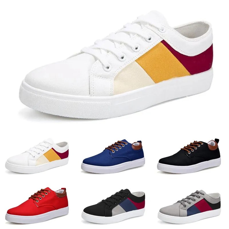 Men Women Designer Casual Shoes No-Brand Sports Sneakers New Style White Black Red Grey Khaki Blue Fashion Mens Shoes Size 39-47