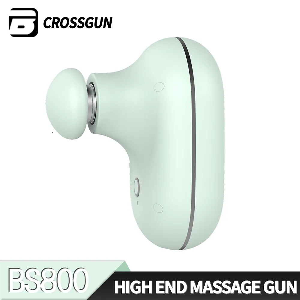 Full Body Massager CROSSGUN Mini Electric Portable Body For Deep Muscle Relaxation Neck Back Foot Leg Shoulder Small Massager BS800 230523