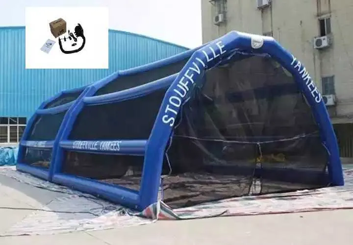 Cage De Frappe Gonflable EJIA 40x12x10 Pieds – Entraînement Baseball Et Softball