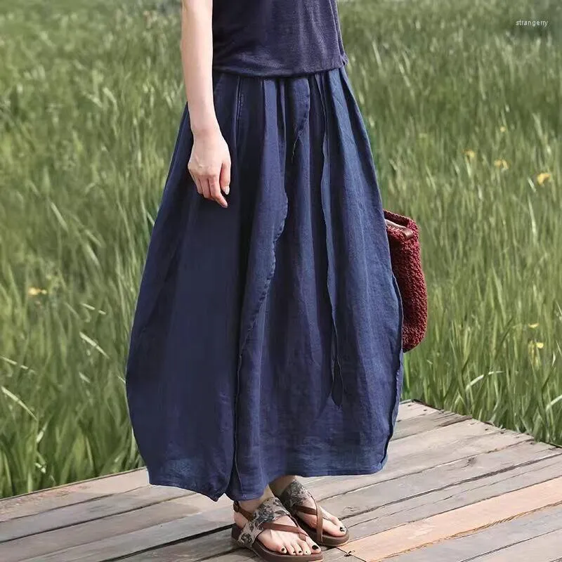 Linen Skirt, Long Maxi Linen Skirt for Women, A Line Skirt, Womens