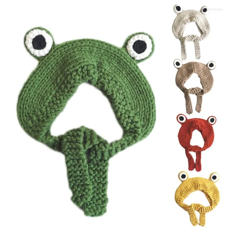 Boinas de chapéu de tricô Farrona Frogue Bandas de cabeça Inverno Festa de Flap Festa Up Po Props Soft Anopacy Headwear para crianças