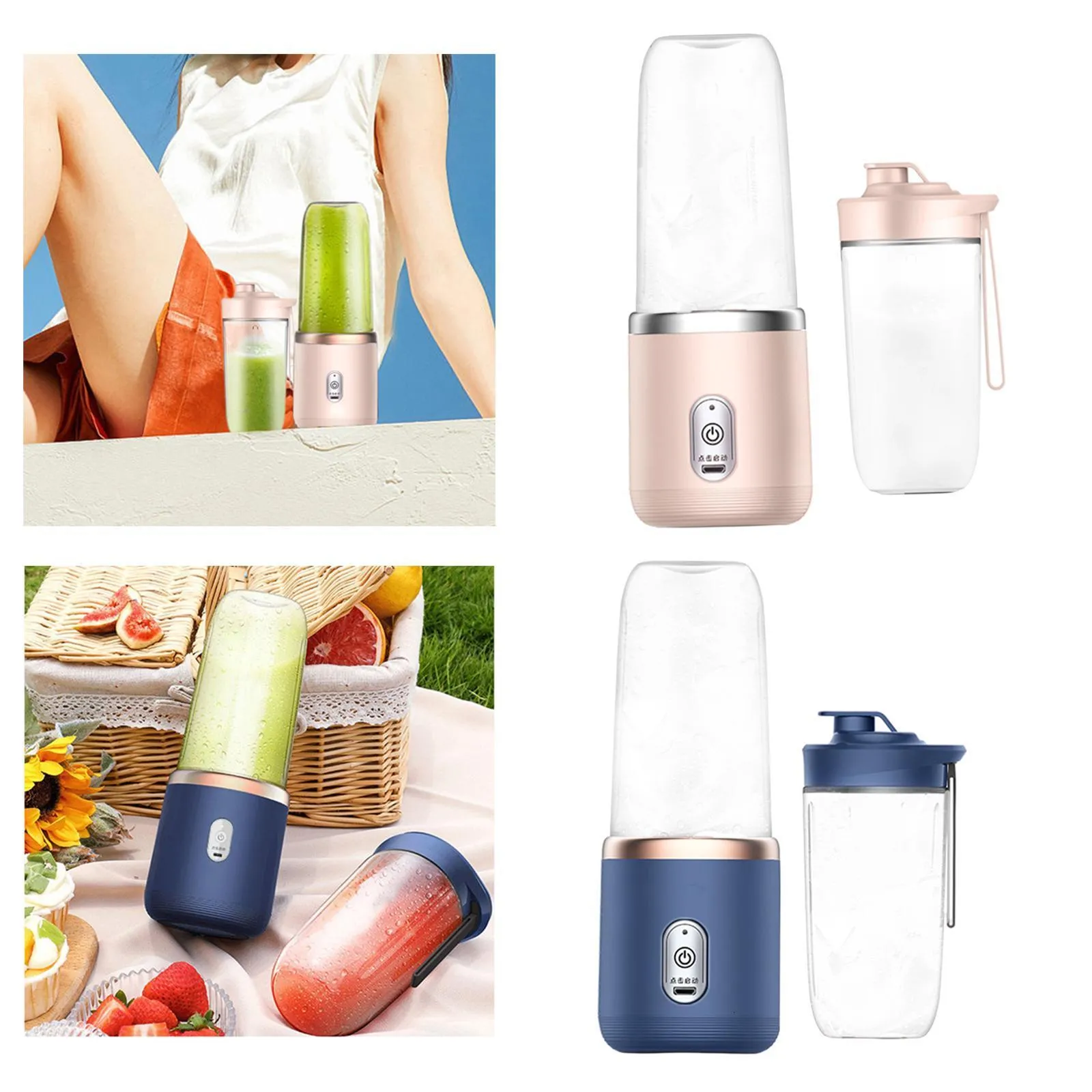 Multifunctional Mini Electric Fruit Juicer Juicer Cup Smoothie Blender Juicer Machine Fruit Juicing Cup for Baby Food