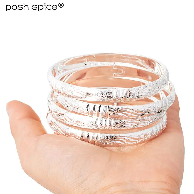 Bangles Dubai Silver Bangles for Women Bride Jewelry Gold Ethiopian Indian bangles African Middle East Bangles Bracelets