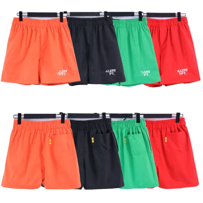 2023 sommer Neue High Street Stickerei Lose Schlitz Hosen Casual Kordelzug Shorts Männer und Frauen Gleichen Stil