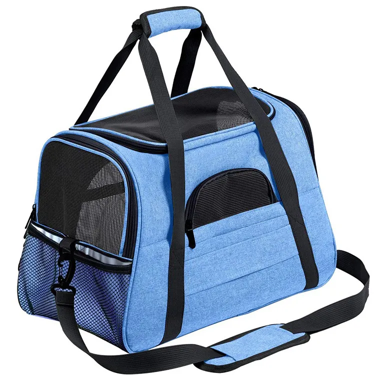 Portable Breathable Foldable Expandable Cat Carrier Bag With