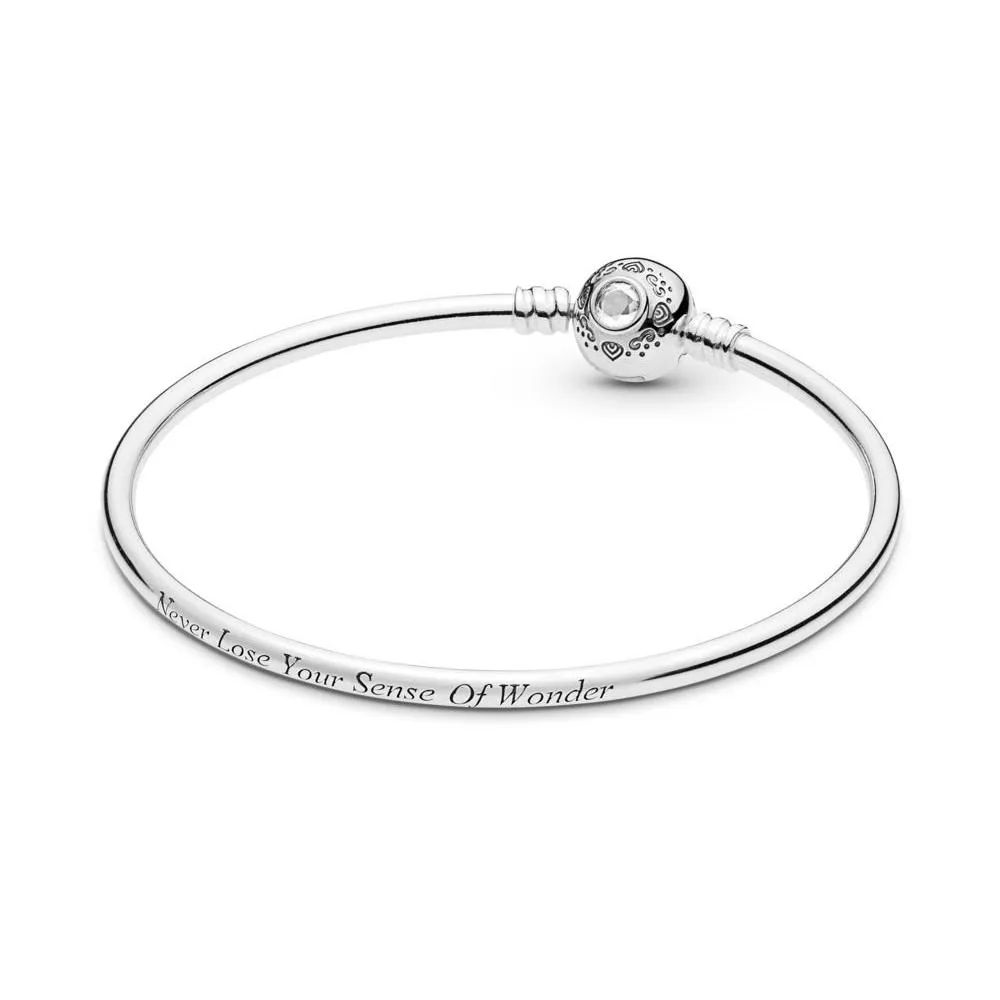 Armband Diseny Jasmine Aladdin Bangle Armband Nytt 100% 925 Sterling Silver Diseny Armband Fit European Charms DIY Jewelry