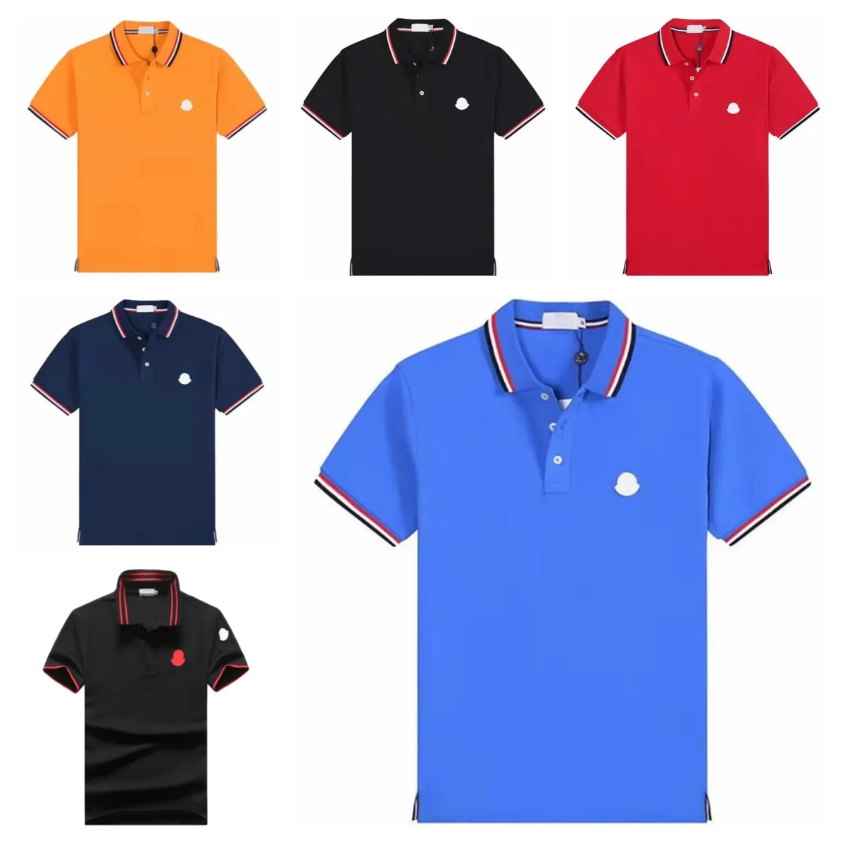 2023 Designer Hommes Polos Monclair Classique Chemises Hommes De Luxe Polos Casual Mens T-shirt Serpent Abeille Lettre Imprimer Broderie De Mode High Street Ma f9c4 #