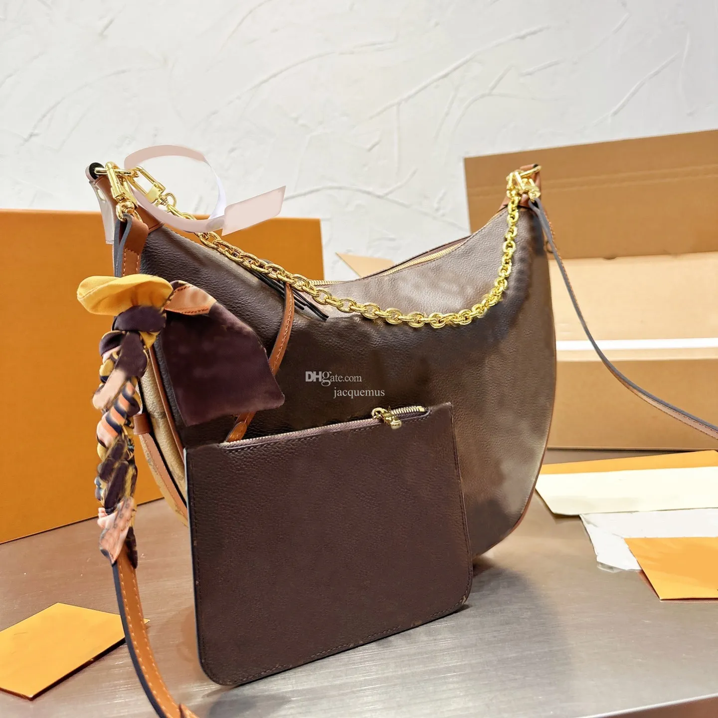 Designer LOOP Hobo Bag Luxurious Half Moon Shoulder Bag With Crossbody Functionality From Verygoodbags 98.45 DHgate.Com