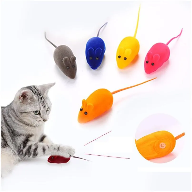 Cat Toys Funny Toy Mini Simation Mouse For Cats Dog Pet Supplies Can Make A Sound Drop Delivery Home Garden Dhym6