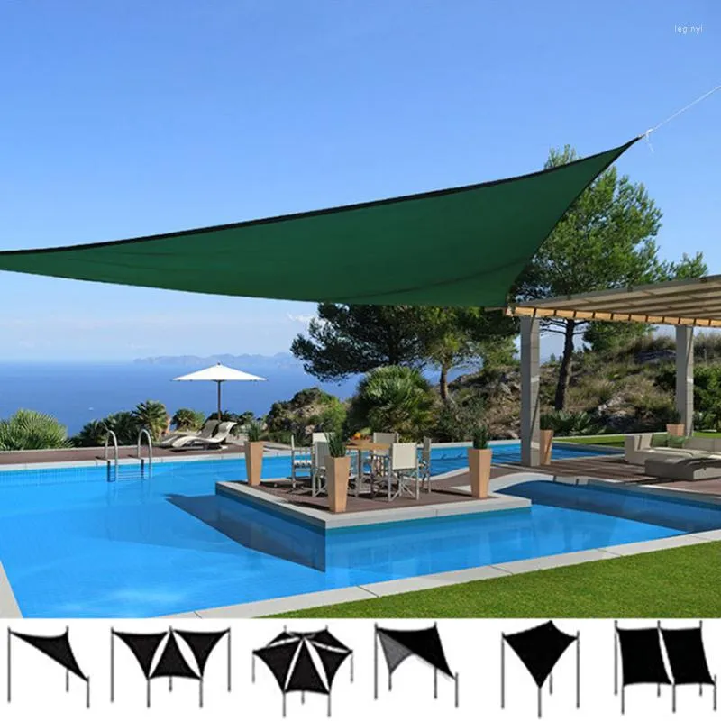 Ombra 300D Verde nerastro Poliestere Copertura antipioggia Giardino Balcone Tettoia Posto auto coperto Impermeabile Vela da sole Pergola Rete Tenda da sole per piscina