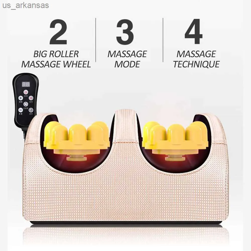 Massager Piede elettrico Messager Riscaldamento Terapia a compressione calda Shiatsu Impiegare il rullo muscolare rilassamento del dolore Spalieia Spa della spa del dolore L230 L230