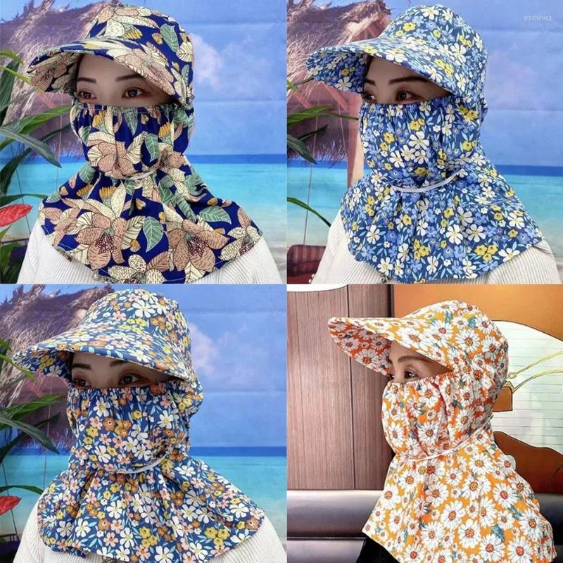 Bandanas Summer Outdoor UV Bescherming Beschermende Cover Women Hoeden Ear Flap Leisure Hoed Zon