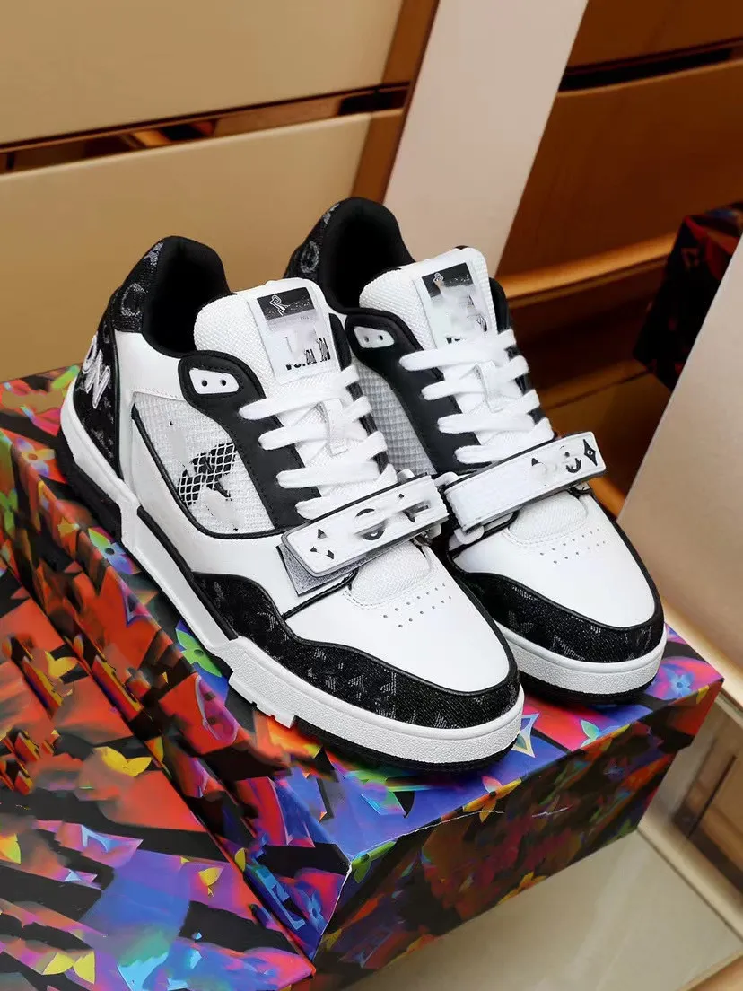 White and blue designer shoes discount