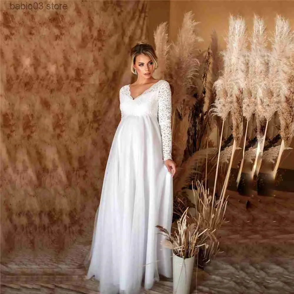 Robe De Maternite En Dentelle Blanche Pour Baby Shower Seance Photo De Grossesse Fete Mariage 2024 Robe Maxi En Ligne A Line Pour Femmes Enceintes Du 13 9 DHgate