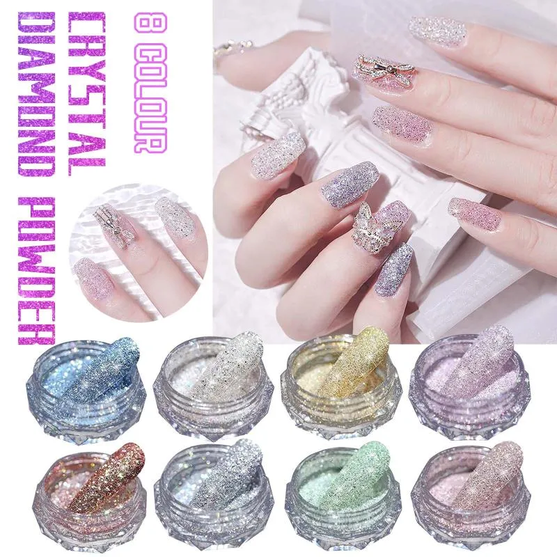 Nail Reflective Powder Cloud Broken Diamond Powder Nail Jewelry Effect  Powder Color Nail Powder Pigment Glitter for Candle Making