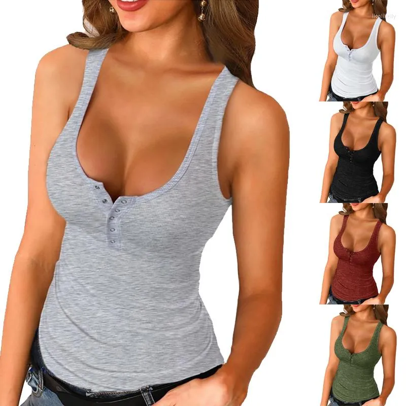 Débardeurs pour femmes grande taille femmes Sexy sans manches col en V gilet débardeurs dames été mince coton chemise Camisole sport élastique sous-vêtements