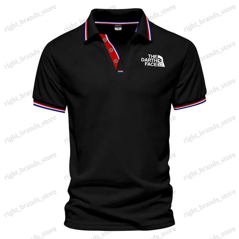 Polo da uomo Vendita calda estiva da uomo New Casual Camicia POLO a maniche corte Risvolto Slim Fitting Moda T-shirt di marca di alta qualità T230523