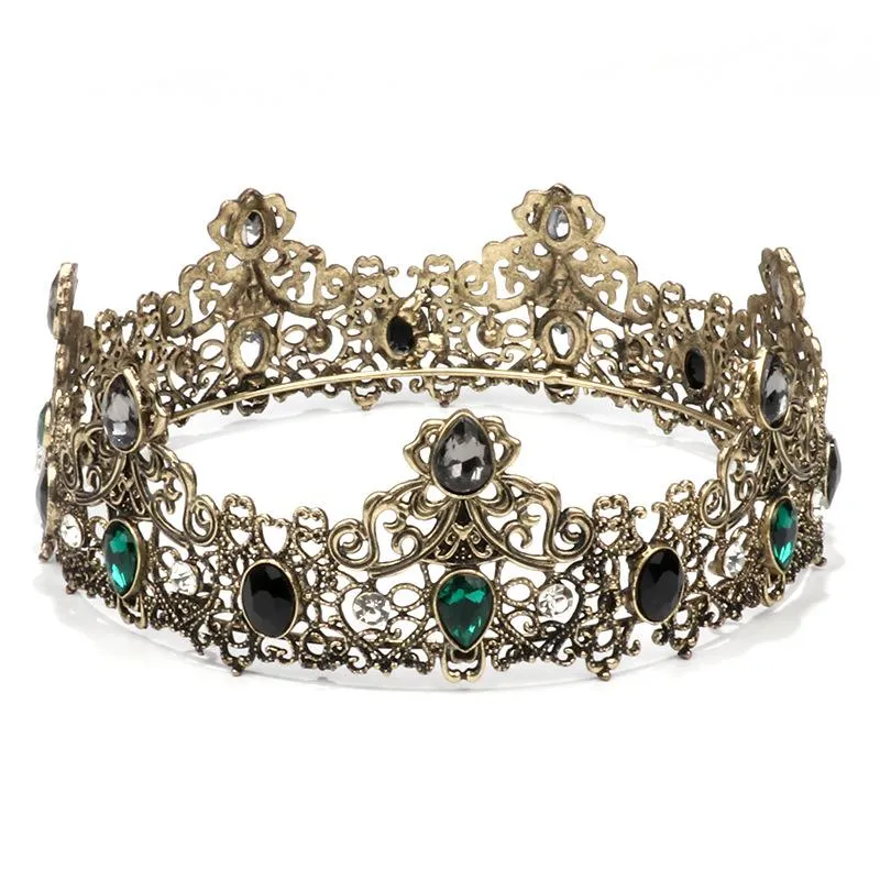 Клипы для волос Barrettes Baroake Vintage Royal King Crown Gold Sliver