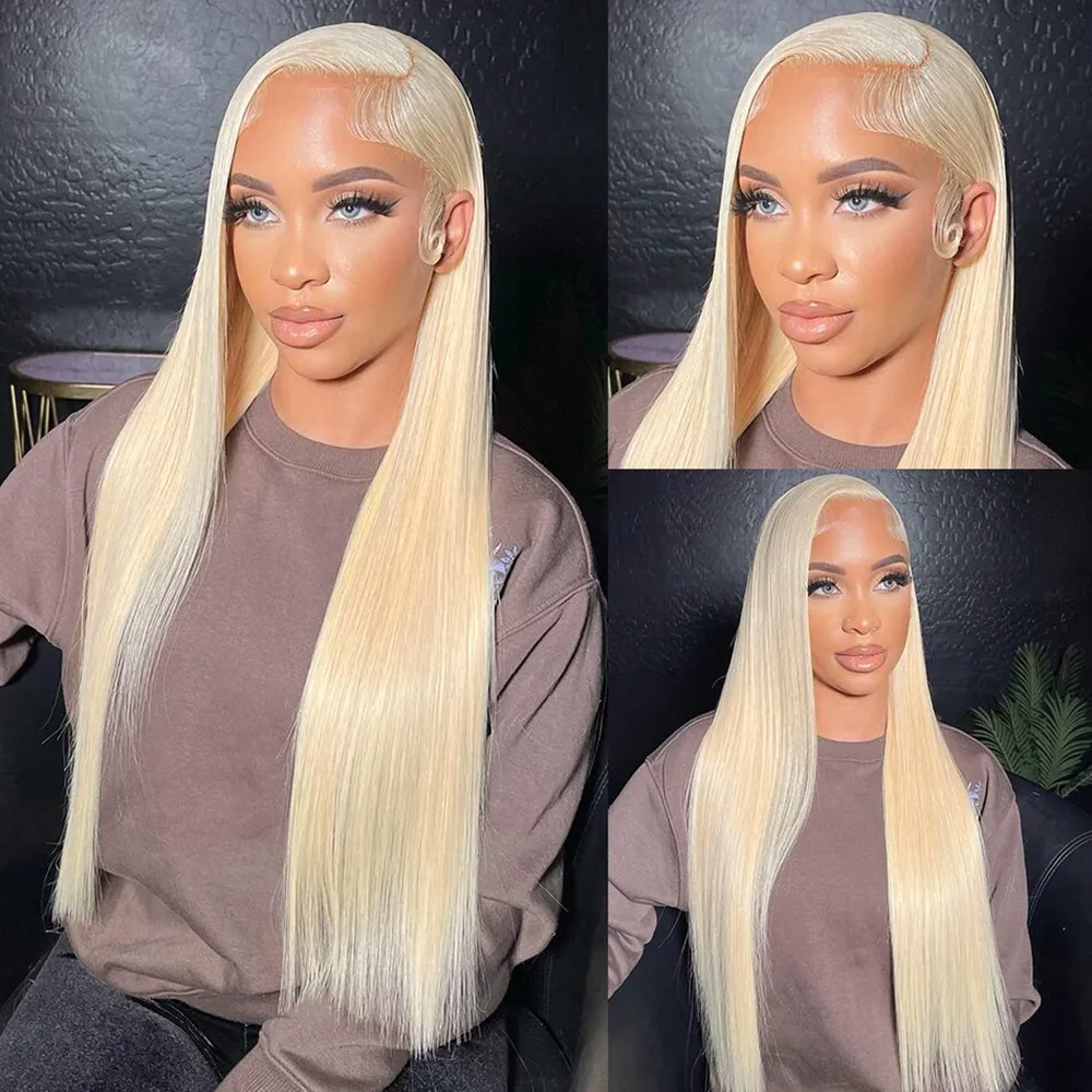 Straight Blonde Lace Front Wig Human Hair 13x4 13x6 Hd Transparent Wigs For Women Brazilian Honey 613 Lace Frontal Wig