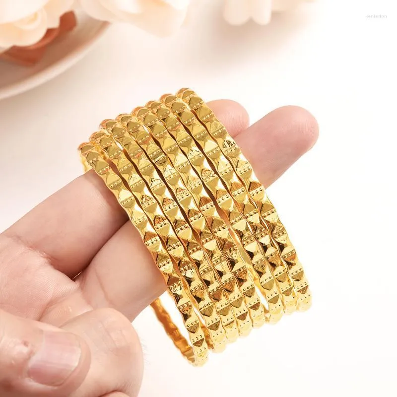 Bangle Etiopian Gold Dubai For Women Men Men Wedding Bride Bracelets Kolor Biżuteria Bliski Wschodnia Afryka Prezentacja Kent22