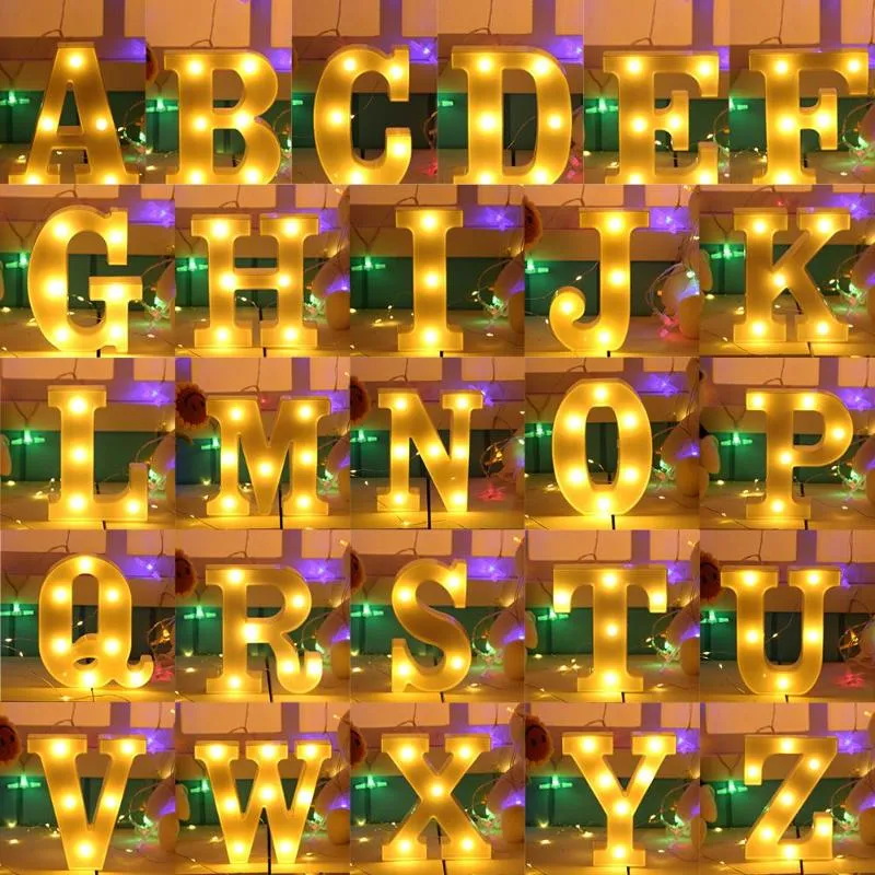 DIY Marquee Sign With English Letters And Name Night Lamp Perfect For Home Wedding Birthday Party Decor And 3D Wall Hanging From Locasaa 10.21 DHgate.Com