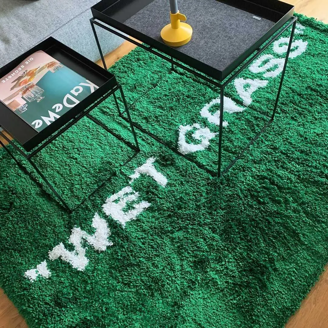 Summer Activities Wet Grass Sunglasses Artificial Grass Carpet
