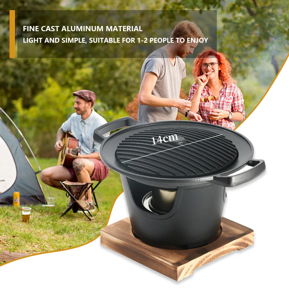 Tente extérieure en acier inoxydable Camping Stove Cooking Grill Détachable  Poêle à bois Portable pour cuisiner Voyage Barbecue Patio