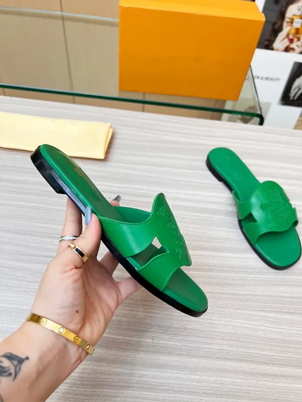 Lime green designer sandals clearance